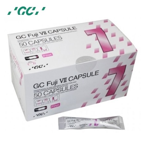 GC Fuji VII Radiopaque Glass Ionomer Protection Material Capsule, 50capsule/box